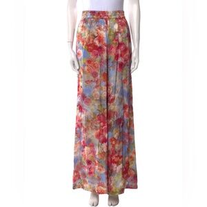 L'AGENCE Multicolor Floral Pants